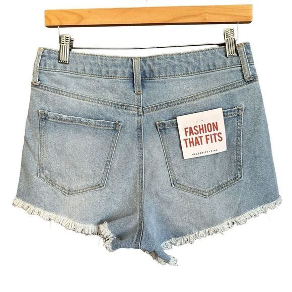 NWT Celebrity Pink High Rise Flap Pocket Denim Cutoff Shorts - Picture 4 of 4